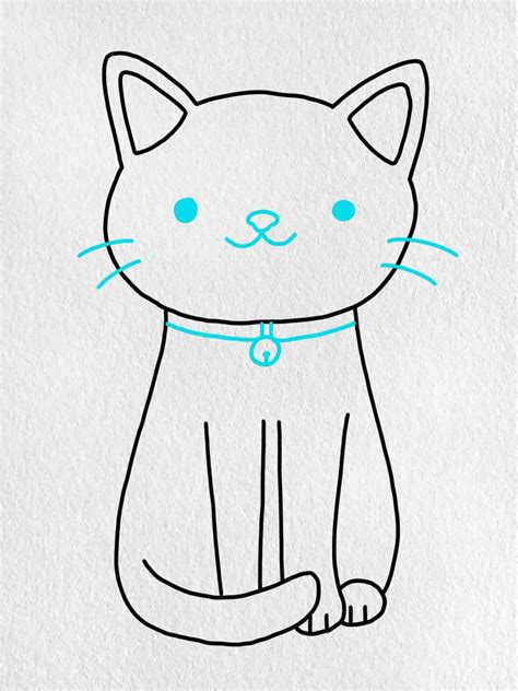 cat draw easy|easy cat drawing for beginners.